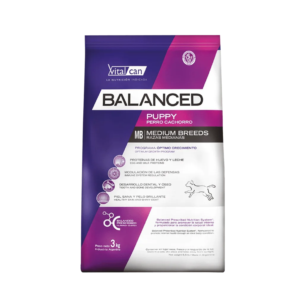 VITAL CAN BALANCED CACHORRO MED x20 KG