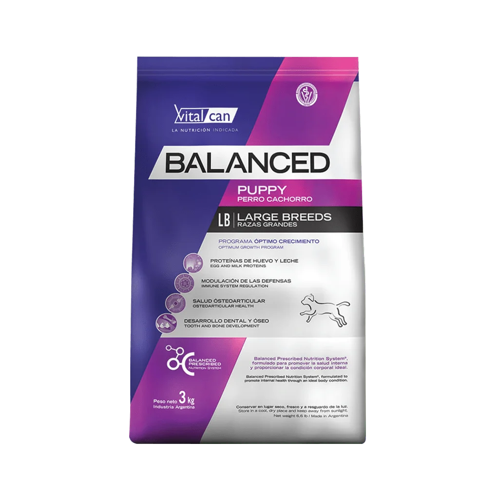 VITAL CAN BALANCED CACHORRO LARGE x20 KG