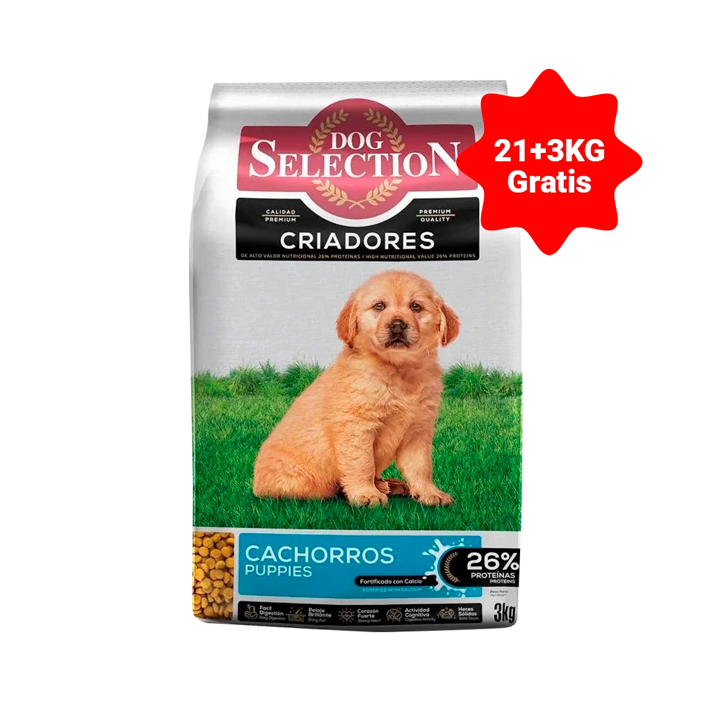 DOG SELECTION CACHORRO x21 + 3KG