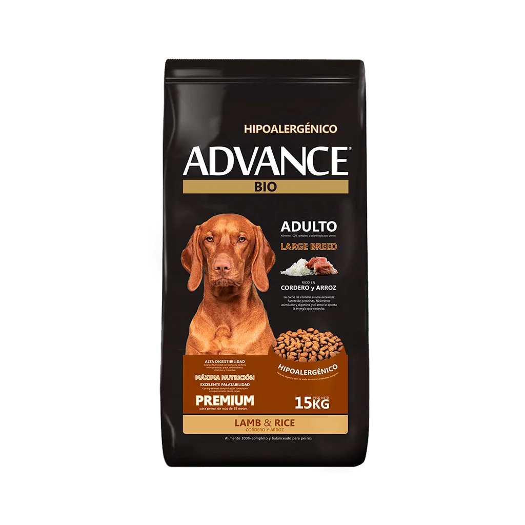 ADVANCE ADULTO CORDERO Y ARROZ x15 KG