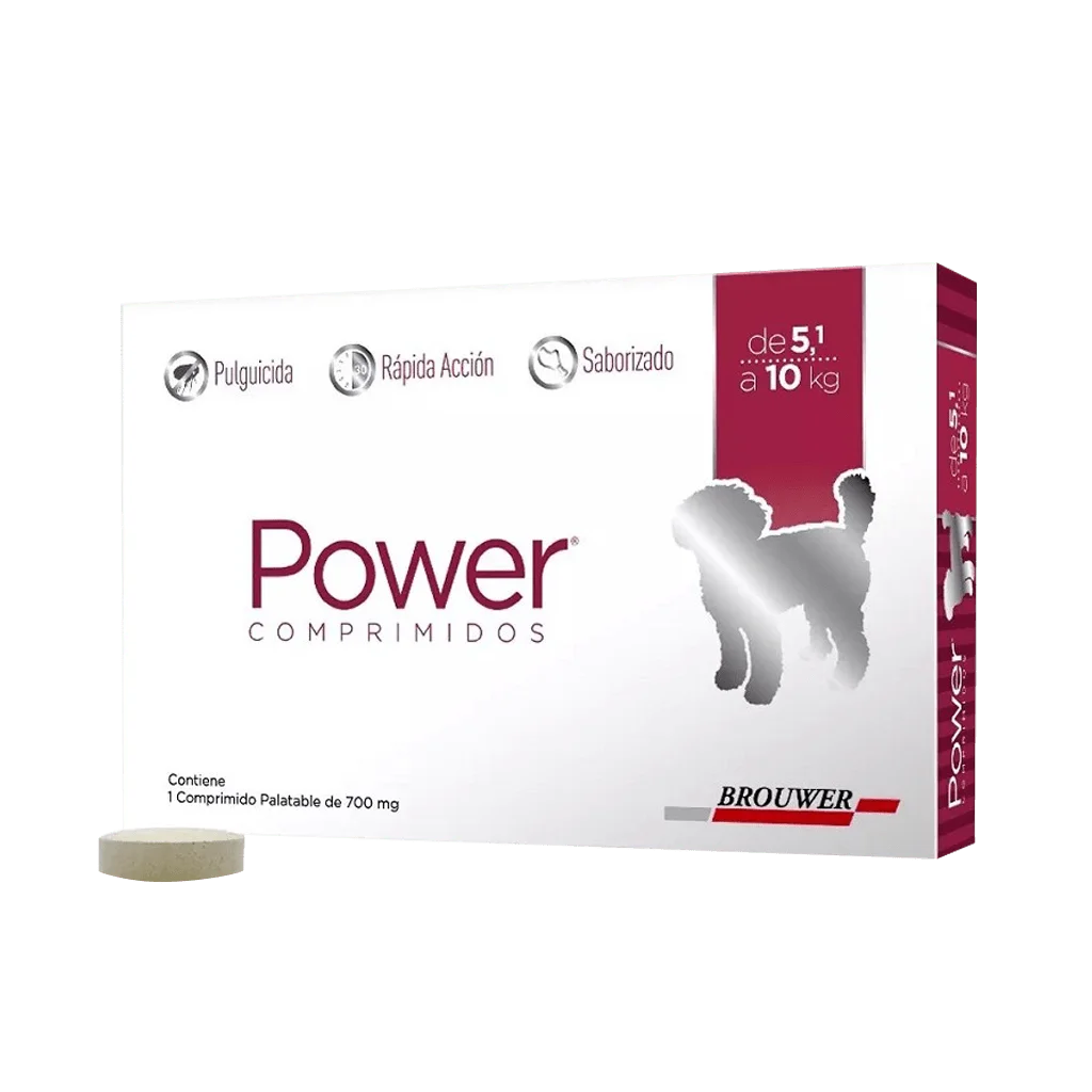 POWER COMPRIMIDOS PERRO 5 a 10