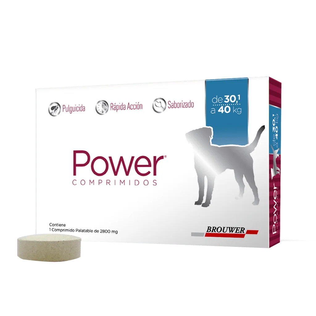POWER COMPRIMIDOS PERRO 30 a 40