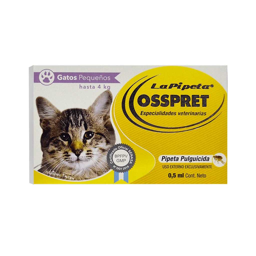 OSSPRET PIPETA GATO 0-4 KG