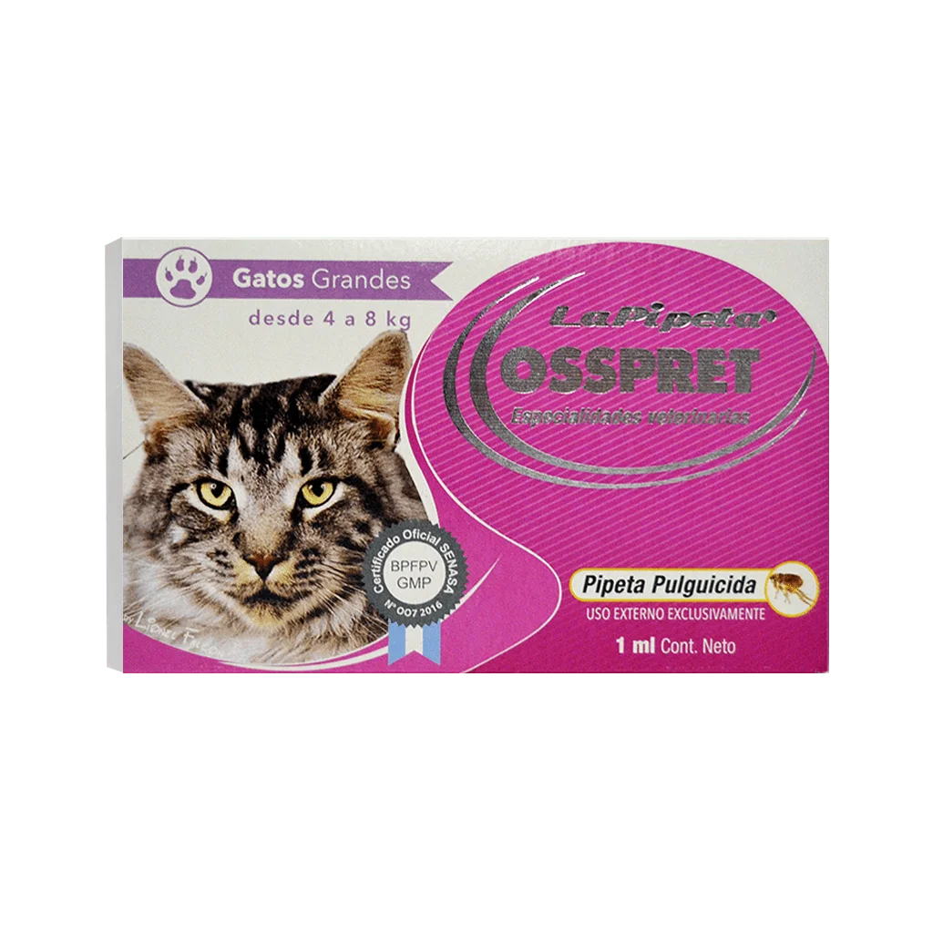 OSSPRET PIPETA GATO 4-8 KG