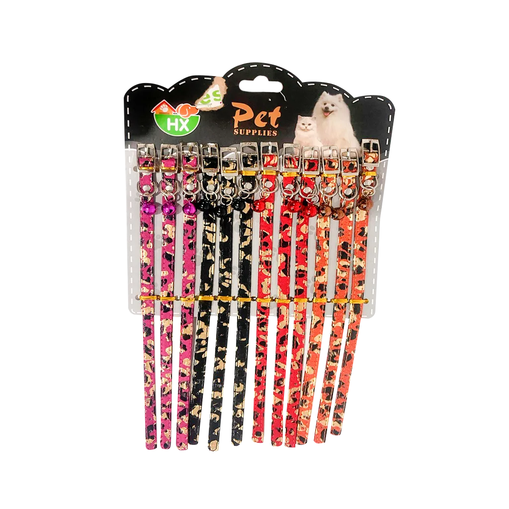 COLLAR PARA GATO CUERINA CON CASCABEL