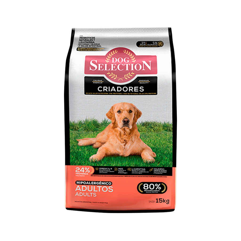 Dog Selection Adulto Hipoalergenico x15 KG