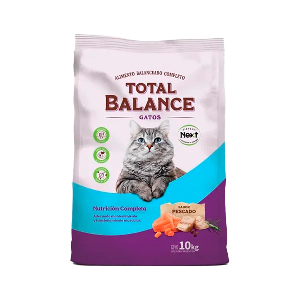 TOTAL BALANCE GATO ADULTO SABOR PESCADO 10KG