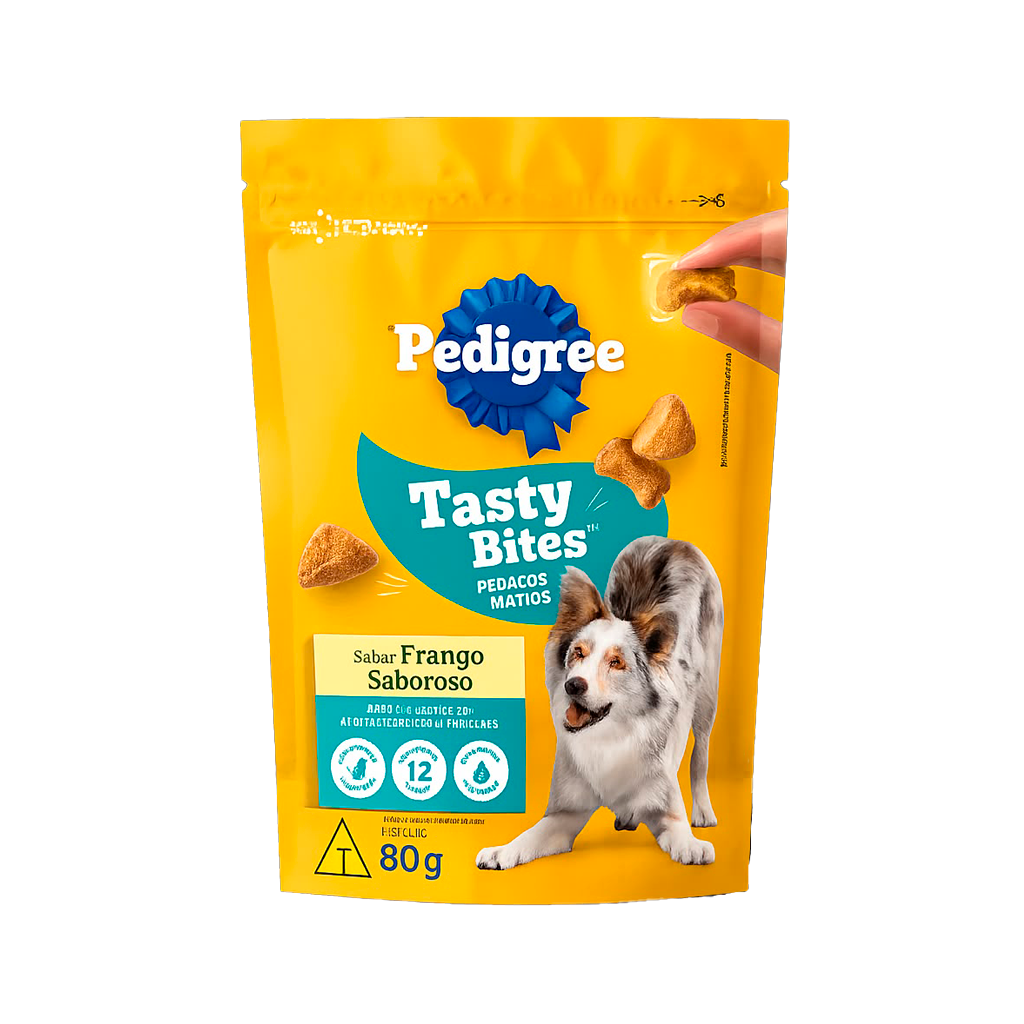 PEDIGREE BOCADOS TASTY BITES SABOR POLLO X80gr